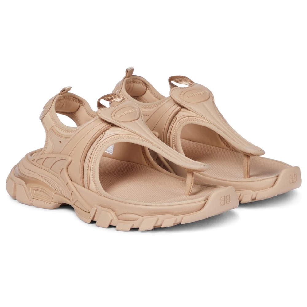Balenciaga Track Thong Sandal Beige - GREAT BUY!